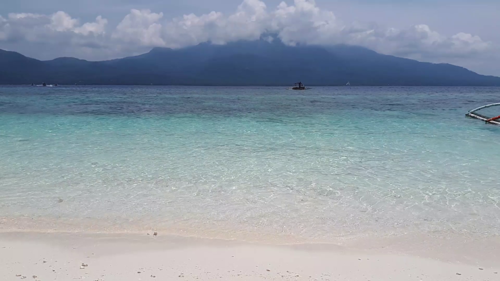 view from mantigue island camiguin