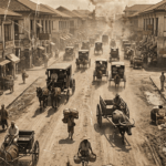 busy Manila streets in the 1890s