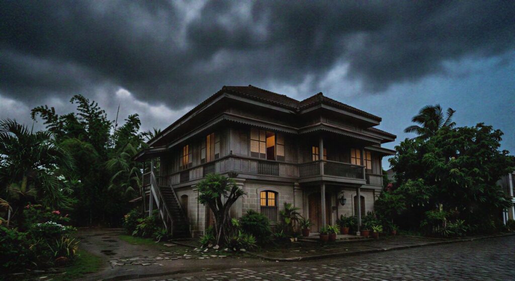 old colonial house in the Philippines