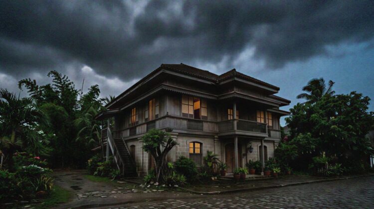 old colonial house in the Philippines