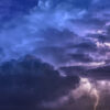 thunderstorm dark clouds