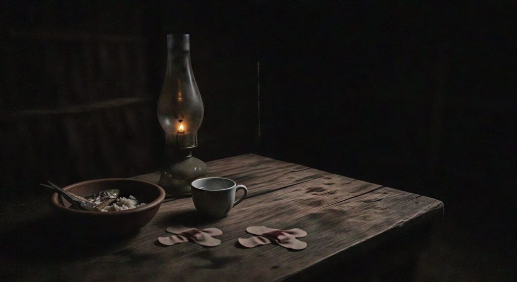 dying oil lamp