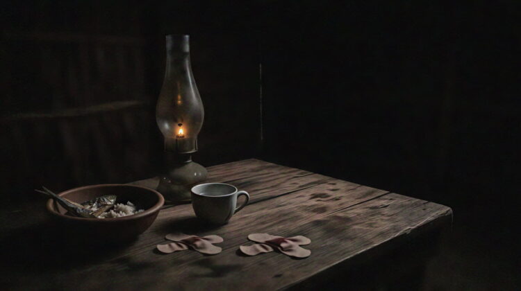 dying oil lamp